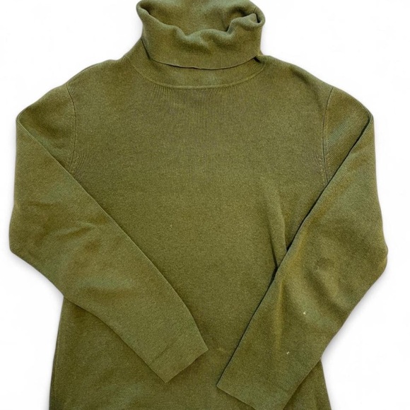 Liz Claiborne Green Turtleneck Sweater - Picture 1 of 3